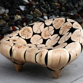 Wooden Sphere Furniture Series by Lee JaeHyo